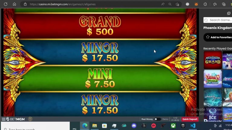 Bet Mgm online casino slots! Phoenix Kingdom!!!