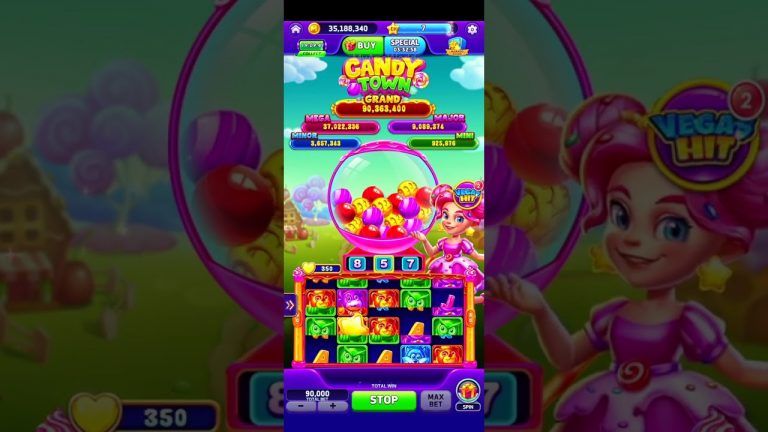 Candy Town Slots GamePlay 60fps