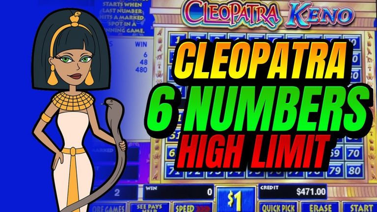 Cleopatra Keno 6 Lucky Numbers 2 Jackpots