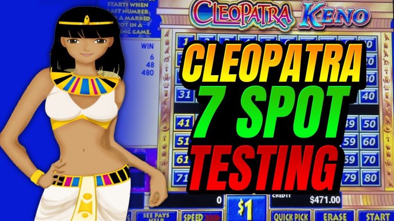 Cleopatra Keno 7 Jackpot Pattern Test Pamela Preston