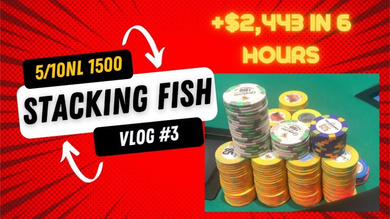 EXPLOIT The FISH at your table like THIS! +$2,443 in 6 hours at 5/10NL. Poker Vlog #3