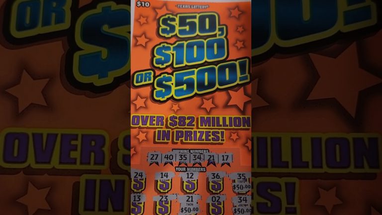 Huge Win From The Texas Lottery Scratch Off