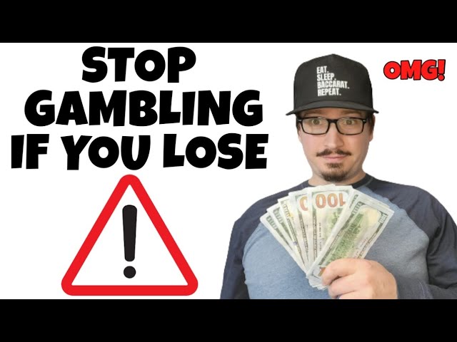 If you lose at this Baccarat System Quit Gambling