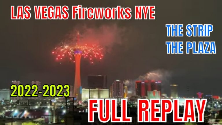 LAS VEGAS 12-31-22 FULL REPLAY Almost 2 HOURS on the ROOF TOP and NYE FIREWORKS The ENGLISH HOTEL