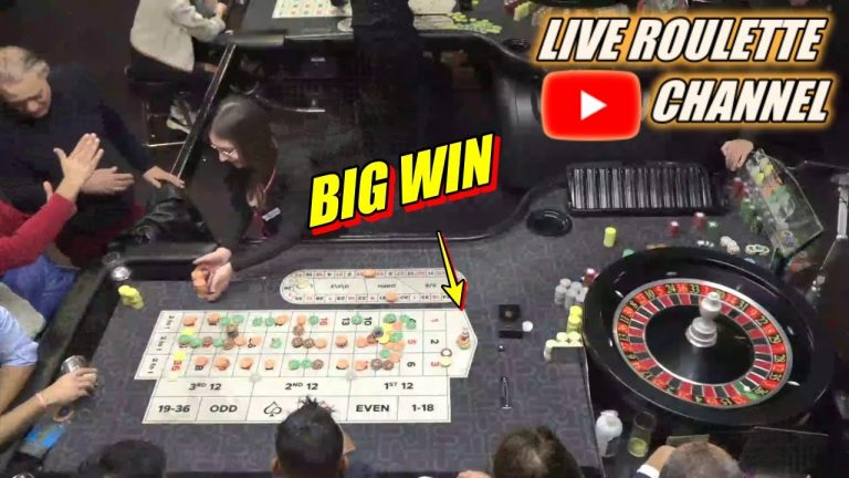 LIVE ROULETTE | Morning Session BIG WIN In Real Casino Full Table Exclusive 2023-01-04