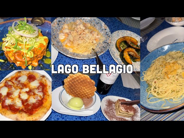 Lago Bellagio Las Vegas- Linguine & Clams, Seafood Risotto, Octopus Salad, Tiramisu, Gelato