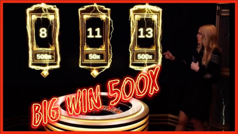 Lightning Roulette BIG WIN 500x