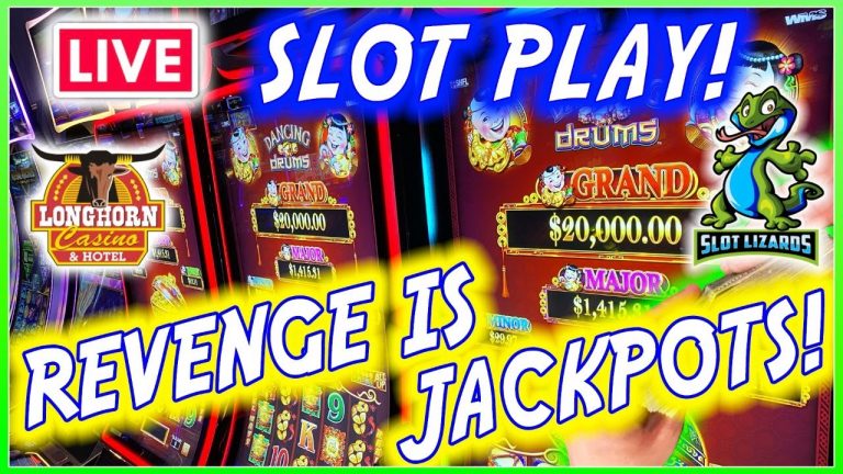 MORE LIVE SLOTS! JACKPOTS WILL BE OUR REVENGE!!! LONGHORN CASINO!