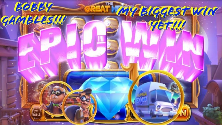 MY BIGGEST (FUNNIEST) JACKPOT WIN YET! | THE GREAT HEIST ON CHUMBA CASINO – BOBBY GAMBLES!