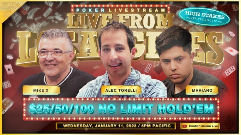 Mariano, Alec Torelli & Mike X Play $25/50/100!! Commentary by David Tuchman