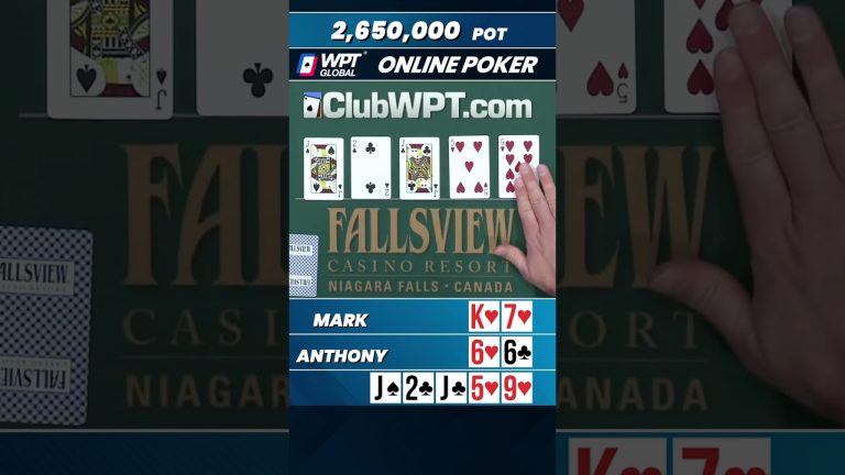 Mark’s Sick Heads Up Poker Bluff #shorts