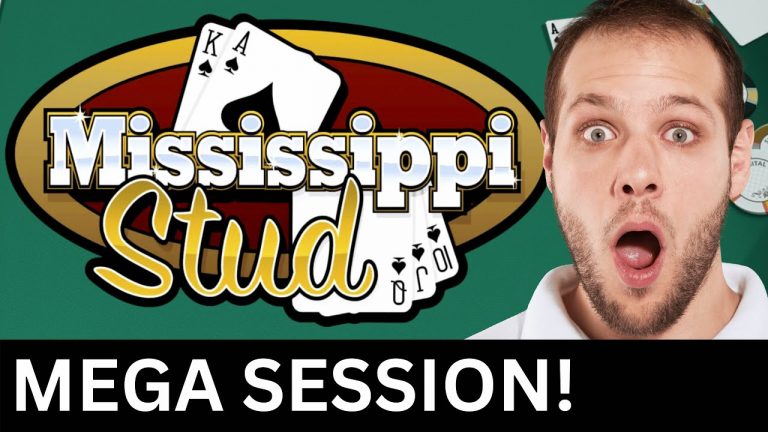 Mississippi Stud MEGA SESSION! Full House, Straights & Flushes!