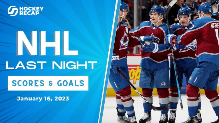 NHL Last Night: All 60 Goals and Scores on January 16, 2023