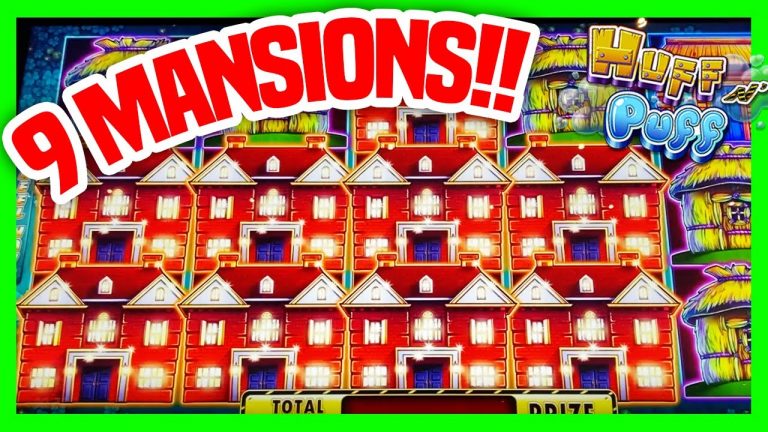 NINE MANSIONS On Huff N’ More Puff Slot Machine! *MUST WATCH*