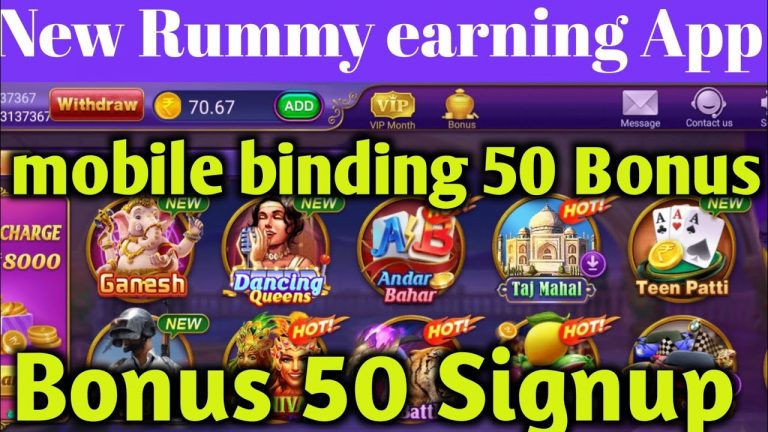 New rummy earning app today New rummy earning app New teen Patti 51 bonus