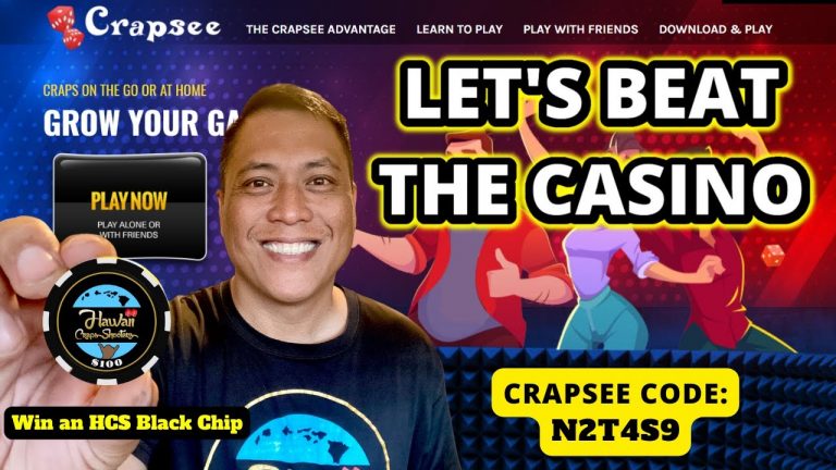 Play Live Craps with a $1000 Bankroll! Crapsee Code: N2T4S9