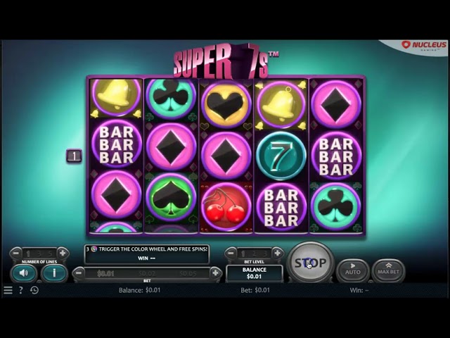 Playing Slots Online with Only .10cent – Super 7’s ( 2023 )