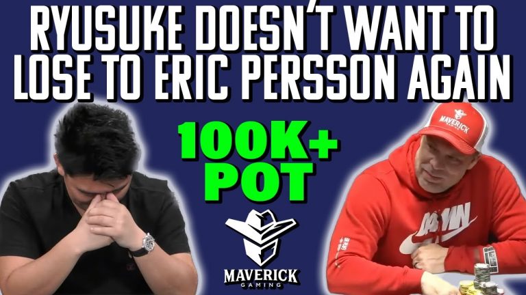 RYUSUKE DOES NOT WANT TO LOSE TO ERIC PERSSON ON @HustlerCasinoLive