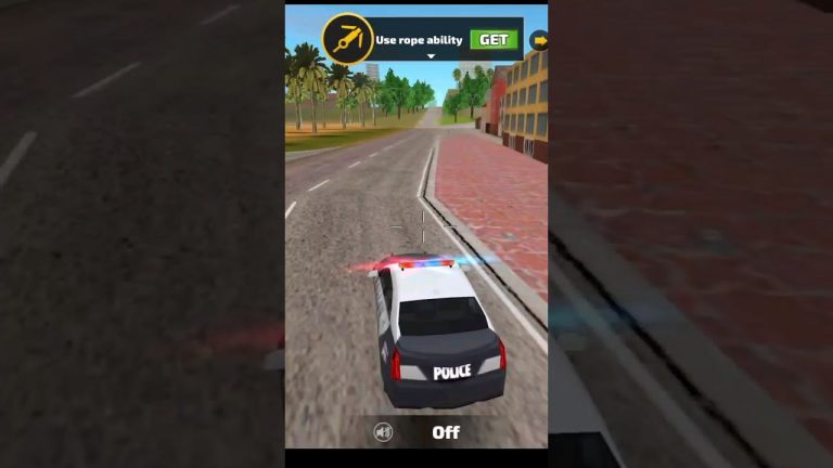 Rope Hero VS police car / chor police game / AG420 #shorts