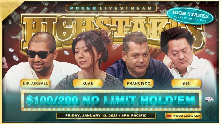 SUPER HIGH STAKES $100/200 w/ Blank Check Ben, Xuan Liu, Nik Airball, Francisco, J.R. & Mike X