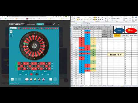 Super AI on Roulette made 30 units played online RNG casino.