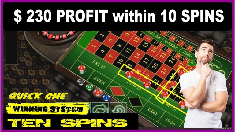 System TEN SPINS – I won $ 230 with this roulette system – Winning strategy – How to win on roulette