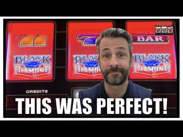 This is exactly what you want to have happen on Black Diamond Deluxe Slot Machine!