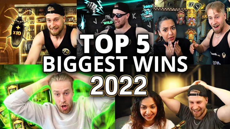 Top 5 Biggest Slots Wins of 2022 (MAX WIN ONLY)