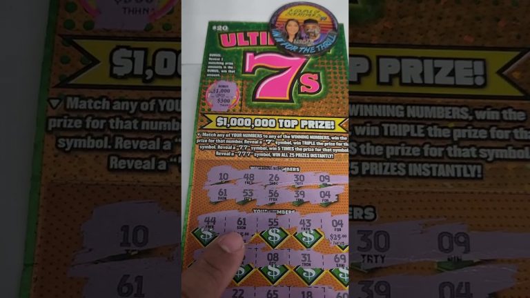 Ultimate 7’S Texas $1,000,000 Top Prize