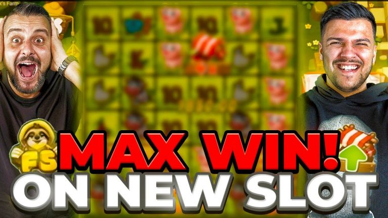 WE GOT A MAX WIN ON A BRAND NEW SLOT – Insane big win on Franks Farm