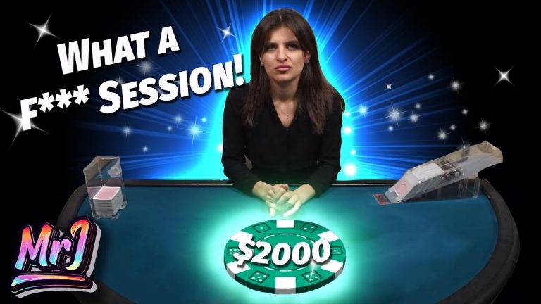 WHAT A F*** SESSION! – Live Dealer Blackjack Session! #blackjack