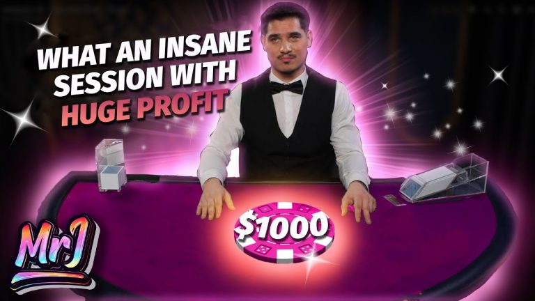 WHAT A INSANE SESSION! (HUGE PROFIT) – Epic Live Dealer Blackjack Session! #blackjack