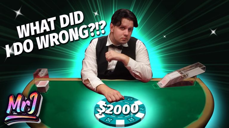 WHAT DID I DO WRONG?! – Live Dealer Blackjack Session! #blackjack