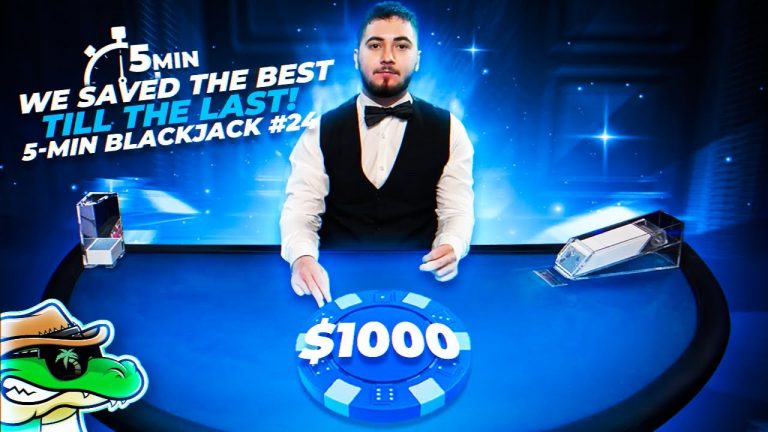 We Saved the BEST till LAST! – 5 Min Blackjack #24