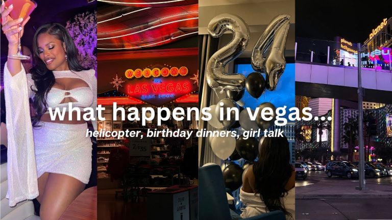 vegas vlog girls trip: helicopter ride, best restaurants, lit parties