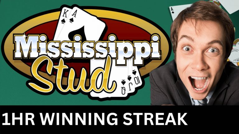 1 HR WINNING STREAK on Mississippi Stud with fantastic hands!!!