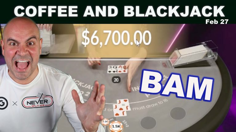 $100,000 BLACKJACK WIN LETS GOOOO – Coffee and Blackjack