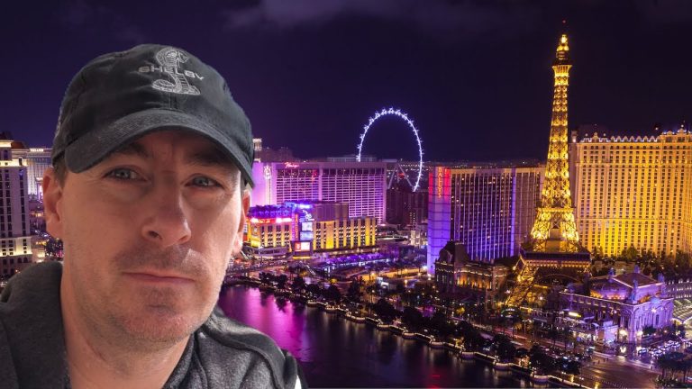 181 – Las Vegas Livestream – Strip Tour at Night – Caesars – Flamingo – Paris – Bellagio