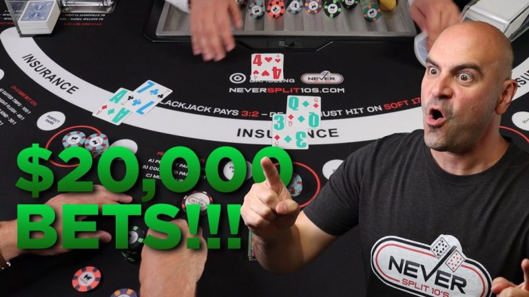 $20,000 Big Bet Blackjack – NeverSplit10s – E234