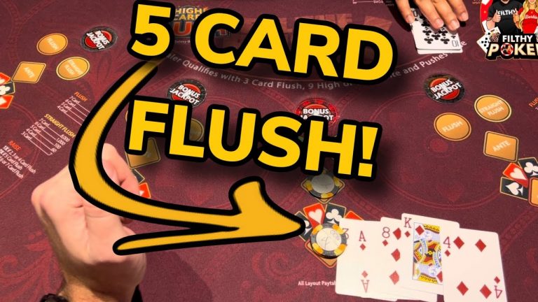 5 CARD FLUSH HIGH CARD FLUSH!