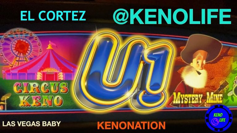 $5.00 spins #5 U-1 20-Card Keno from El Cortez Las Vegas #kenolife #kenonation @Kenolife