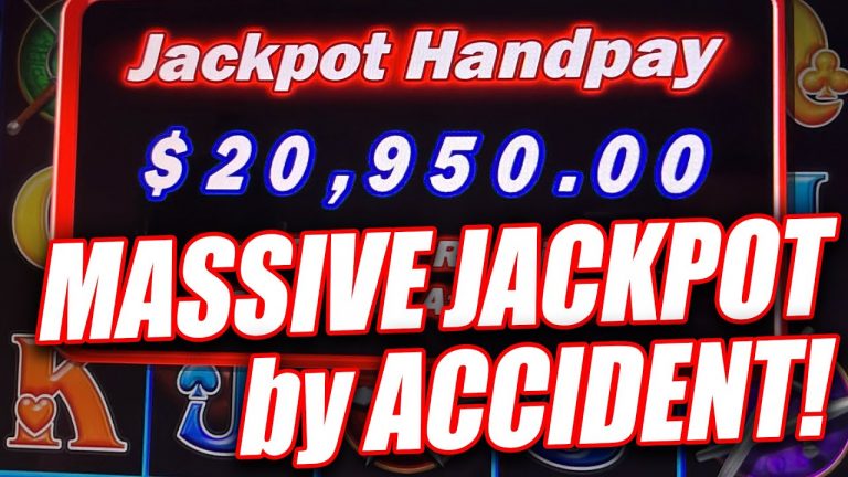 $500 BET! MASSIVE JACKPOT BY ACCIDENT ON CASINO SLOT MACHINE