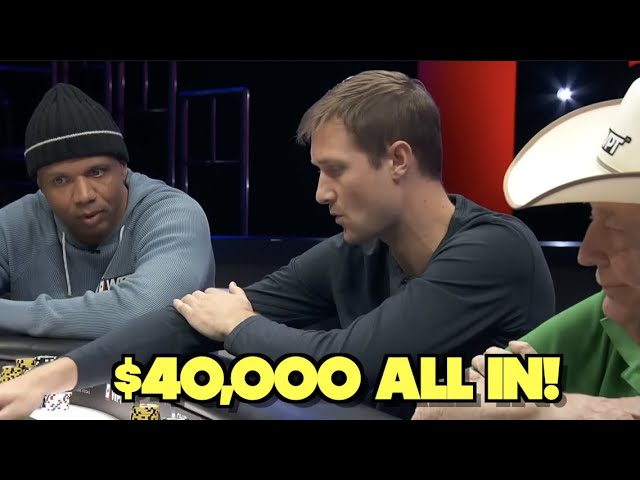 ALL IN For $40,000 vs Doyle Brunson As Ivey Watches!!! Me vs Mt Rushmore! Poker Vlog Ep 242