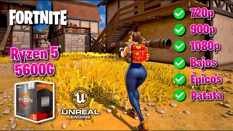 APU 5600G Fortnite – Capítulo 4 720p, 900, 1080p With No Graphics Card 2023