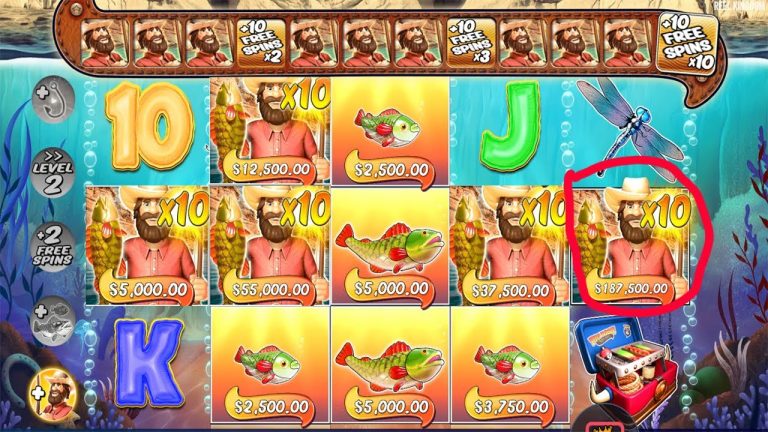 BIG BAS SPLASH – HUGE CASINO WIN – HIT 5 FISHERMAN with 10X MULTIPLIER BONUS BUY CASINO SLOT ONLINE