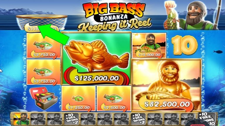 BIG BASS BONANZA – KEEPING it REAL – COLLECT GOLD FISH from the FISHING NET with GOLDEN FISHERMAN