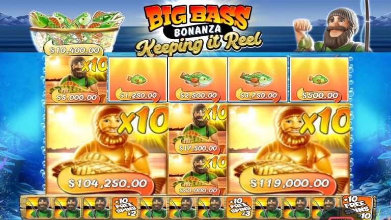 BIG BASS BONANZA – KEEPING it REAL – HIT 2 HUGE GOLDEN FISHERMAN 10X MULTIPLIER BIG CASINO WIN BONUS