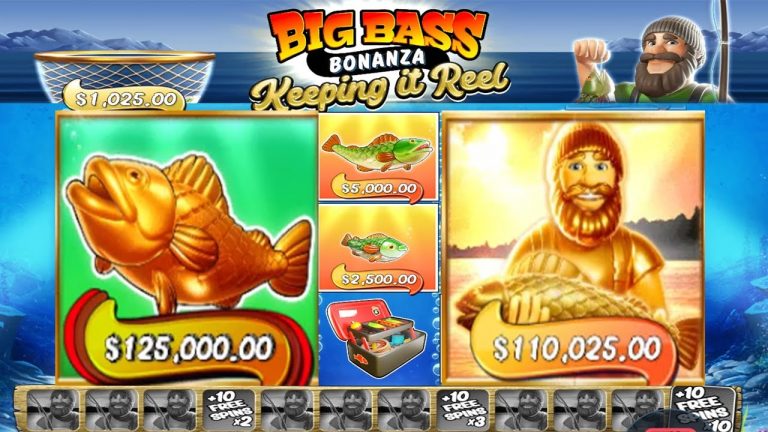 BIG BASS BONANZA – KEEPING it REAL – I CAUGHT GOLD FISH with GOLD FISHERMAN BIG CASINO WIN BONUS BUY