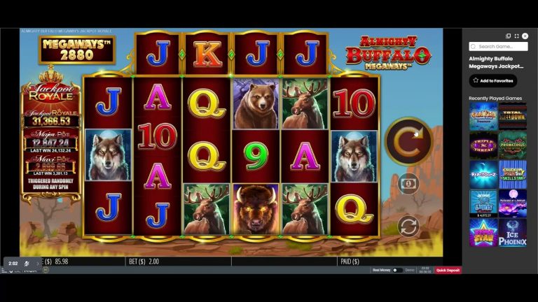 Bet MGM Almighty Buffalo Megaways Real Money Slot Play