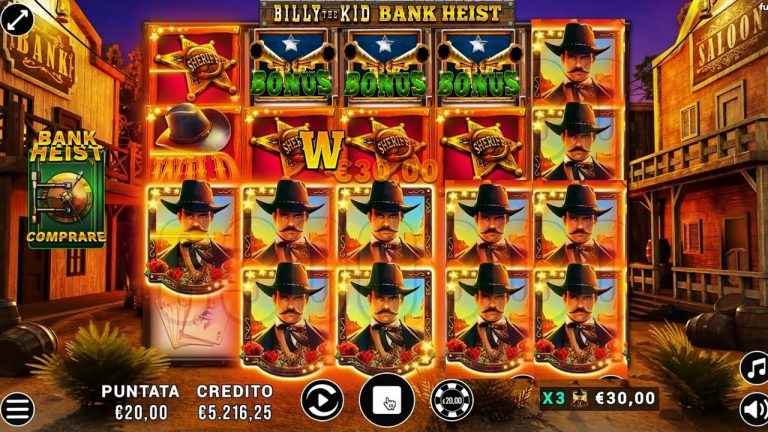 Billy the KID Bank Heist Online Super Win Big Jackpot | Comprato BONUS Free Spin Macchinette Italia